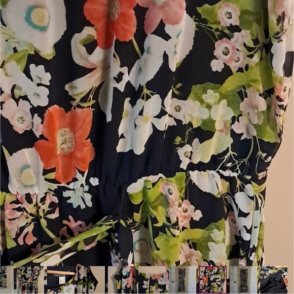 Covington Feminine Floral Midi Dress - Picture 2 of 7